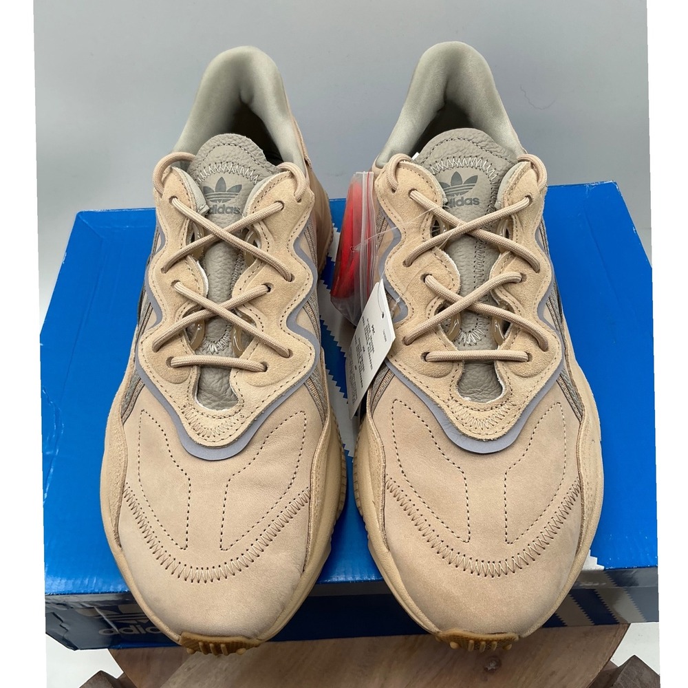 Adidas Ozweego Sand Pale Nude Suede Leather Sneakers EE6462 Mens